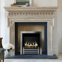 Биокамин в мраморном портале Firezo Primavera, стандарт